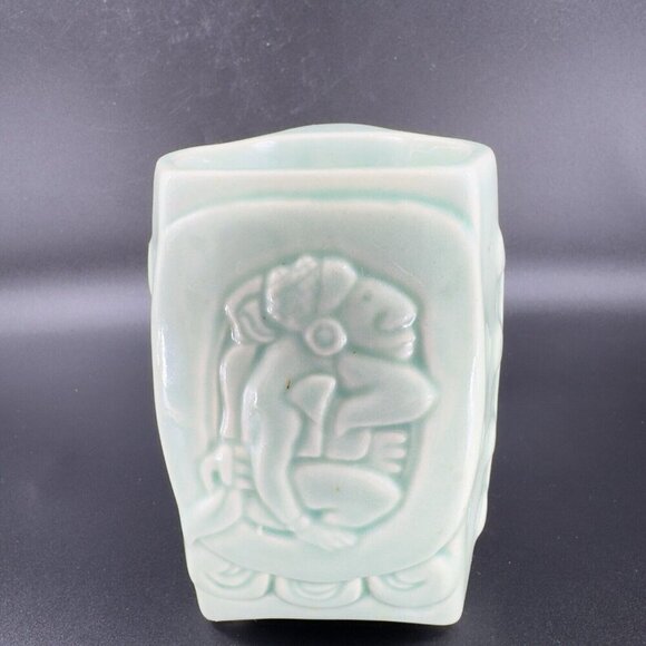 Padilla Pottery Mug Cup Light Green Rivera Mexico Large Heavy Pottery Mug Cup - Picture 11 of 13